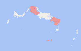 Range map of Aristelliger hechti
